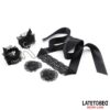 3 PIECE BONDAGE SET NIPPLE COVER EYA MASK AND HANDCUFFS