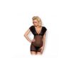 821 CHE 1 CHEMISE AND THONG BLACK