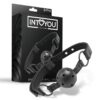 ADJUSTABLE BRRATHABLE BALL GAG VEGAN LEATHER
