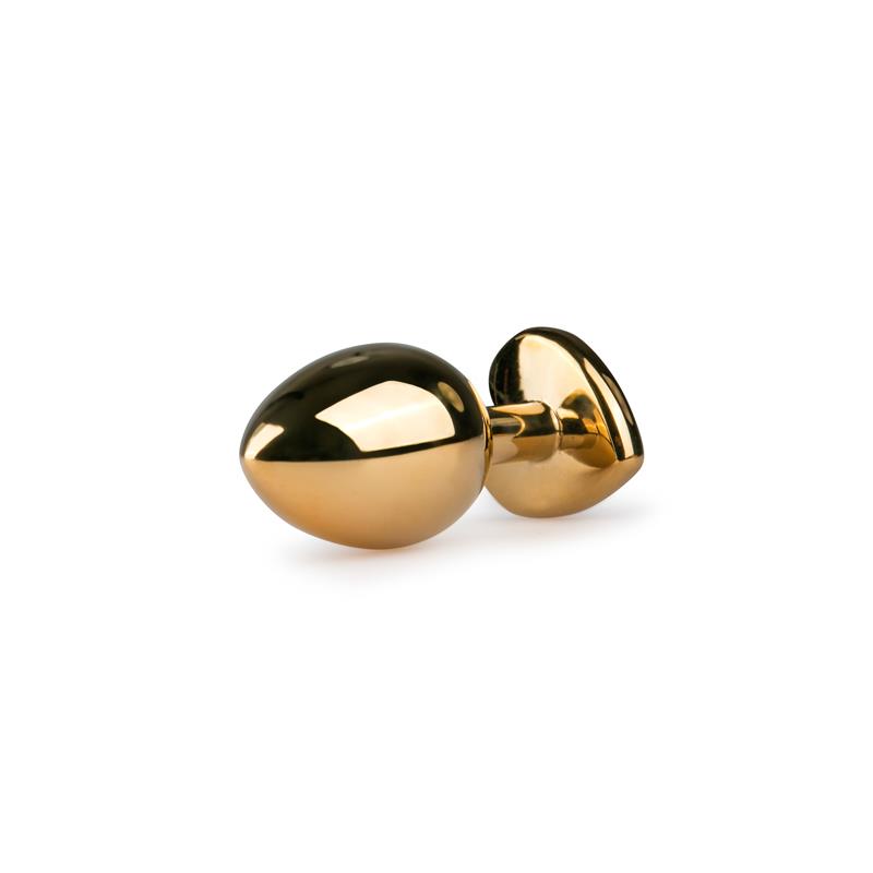 METAL ANAL PLUG NO. 7 - GOLD / PINK 2 METAL ANAL PLUG NO. 7 - GOLD / PINK - IMAGE 2