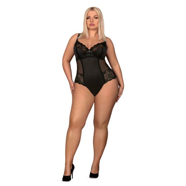 AMALLIE LACE BODYSUIT BLACK - IMAGE 3