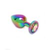 ANAL PLUG AND JEWEL IN RAINBOW COLORS PLUG RAINBOW