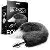 ANAL PLUG BLACK AND WHITE FOXY TAIL