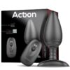 ASHER BUTT PLUG WITH REMOTE CONTROL MAGNETIC USB BLACK
