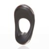 ATOM PLUS VIRBRATING PENIS RING AND PERIANAL STIMULATOR BLACK