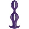 B BALLS DUO BUTT PLUG ANAL WITH WEIGHT WHITEDARK VIOLET