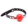 BALL GAG BREATHABLE BLACKRED