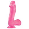 BASIX RUBBER WORKS 1651 CM DONG AND TESTICLES WITH SUCTION CUP COLOUR PINK