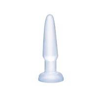 Basix Rubber Works Beginners Butt Plug - Colour Clear