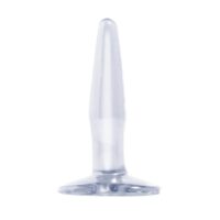 Basix Rubber Works Mini Butt Plug - Colour Clear