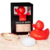 BATH SALTS SET VANILLA DUCK CANDLE AND SHELL 150 GR