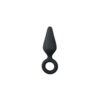 BLACK BUTTPLUGS WITH PULL RING SMALL