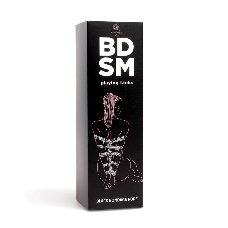 BONDAGE ROPE 10 M BLACK 5 BONDAGE ROPE 10 M BLACK - IMAGE 5