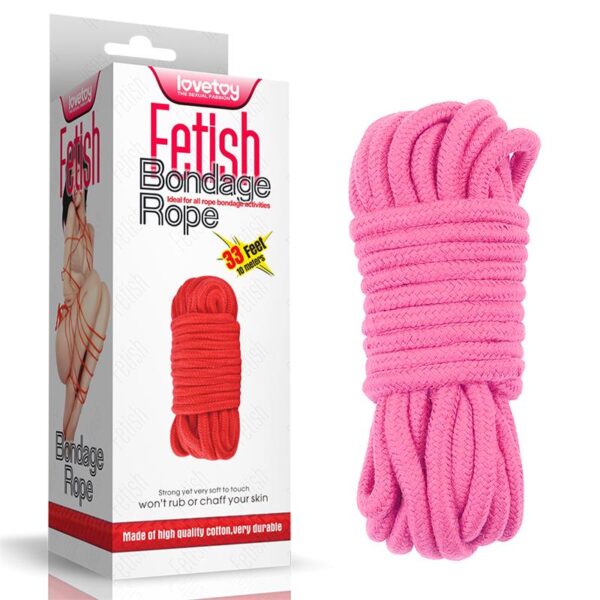 BONDAGE ROPE SOFT PINK - IMAGE 6