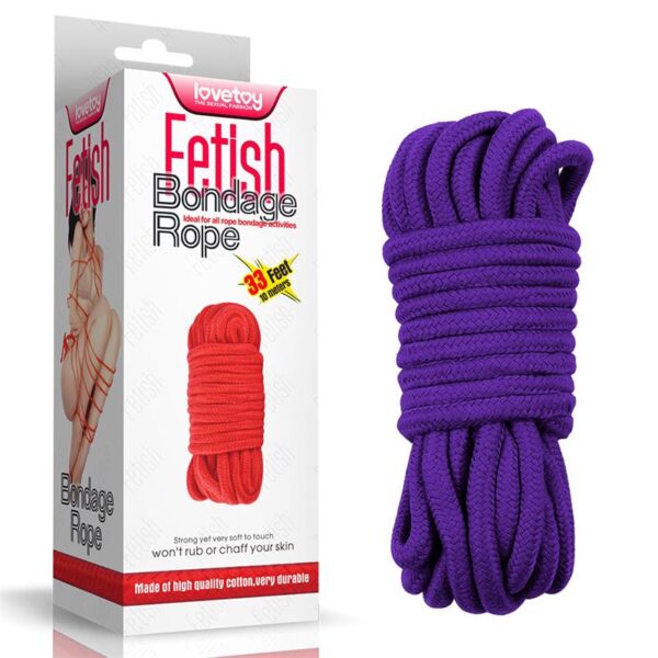 BONDAGE ROPE SOFT PURPLE - IMAGE 6