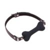 BONE GAG BALL SILICONE 12 CM BLACK