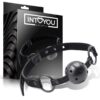 BREATHABLE GAG BALL SAPPHIRE VEGAN LEATHER