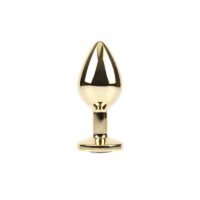 Clear Gem Gold Plug M