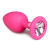 BUTT PLUG EITH DIAMOND SMALL PINK
