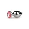 BUTT PLUG PINK CRYSTAL NO 1