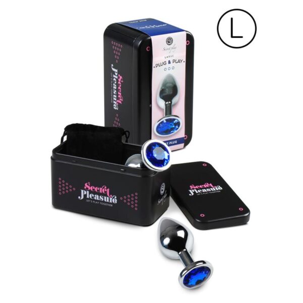 BUTT PLUG SIZE L BLUE
