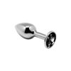 BUTT PLUG WITH BLACK JEWEL SIZE S