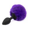 BUTT PLUG WITH POMPON PURPLE SIZE S 1