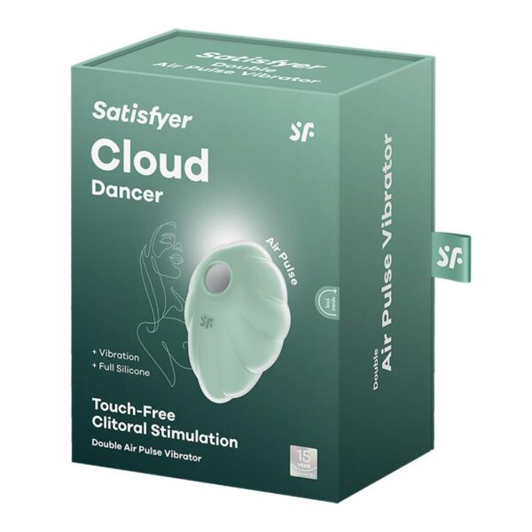 CLOUD DANCER CLIT SUCKER VIBE MINT WITH ACCESSORIES