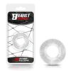 COCK RING SUPER FLEXIBLE STRIPED 19 CM CLEAR