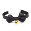 COLLAR WITH BOW AND BELL 29 CM SIZE M BLACK