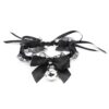 COLLAR WITH BOW BELL AND LACE