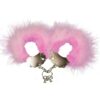 CUFS METAL AND FEATHERS PINK