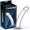 CURVED DILDO CRYSTAL MATERIAL 14 CM