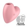 CUTIE HEART CLITORIS SUCKER AND VIBE PINK