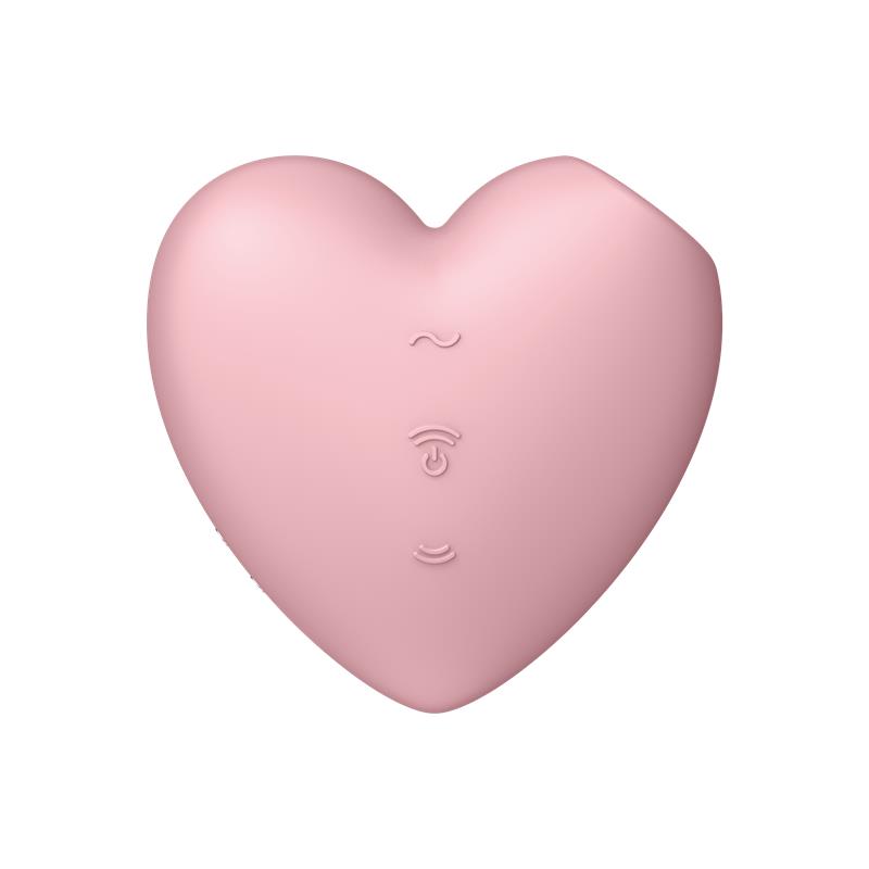 CUTIE HEART CLITORIS SUCKER AND VIBE PINK 6 CUTIE HEART PINK VIBE WITH ACCESSORIES