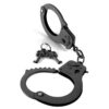 DESIGNER METAL HANDCUFFS BLACK