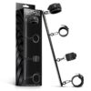 DETACHABLE RIGID SPREADER BAR AND 4 DETACHABLE NEOPRENE AND VEGAN LEATHER CUFFS