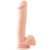 DILDO AND TESTICLES WITH SUCTION CUP 305 CM FLESH
