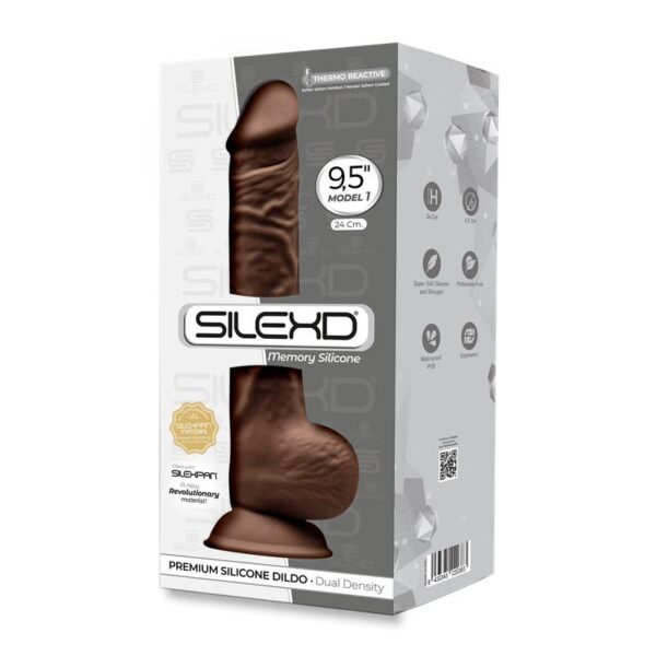DILDO DUAL DENSITY MOD. 1 - 9.5 BROWN