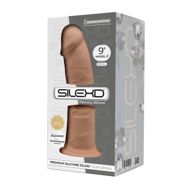 DILDO DUAL DENSITY MOD. 2 - 9 CARAMEL
