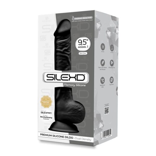 DILDO DUAL DENSITY MOD. 3 - 9.5 BLACK