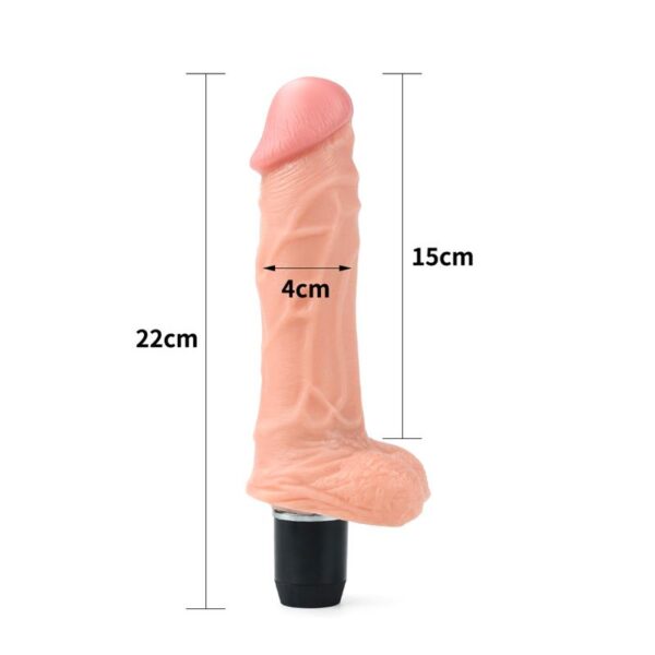 DILDO FLEXI 9 WITH VIBRATION FLESH - IMAGE 5
