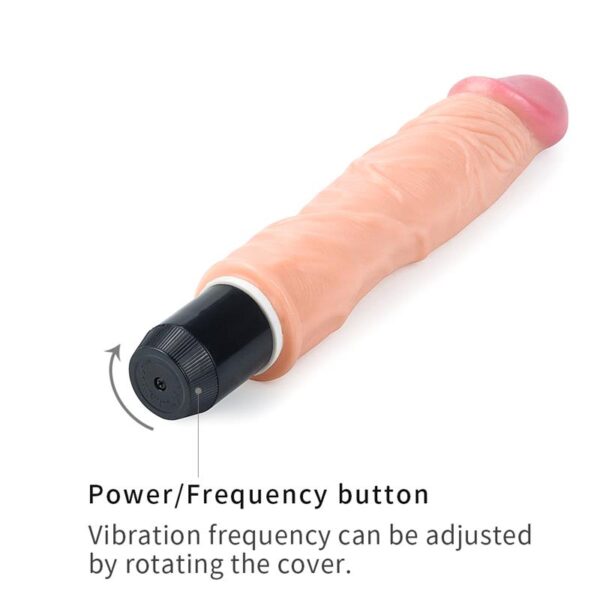 DILDO FLEXI 9.5 WITH VIBRATION FLESH - IMAGE 4