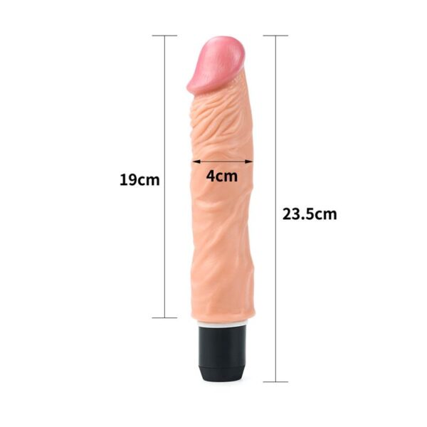 DILDO FLEXI 9.5 WITH VIBRATION FLESH - IMAGE 5