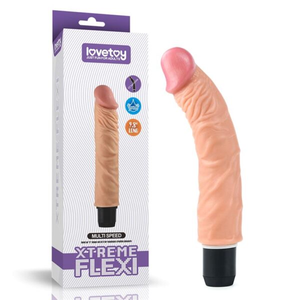 DILDO FLEXI 9.5 WITH VIBRATION FLESH - IMAGE 6
