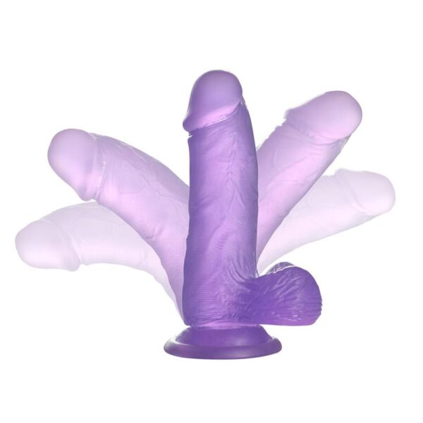 DILDO JELLY STUDS 6 PURPLE - IMAGE 5
