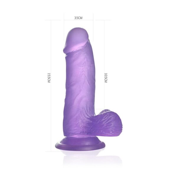 DILDO JELLY STUDS 6 PURPLE - IMAGE 7