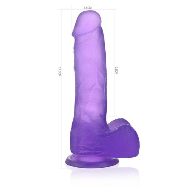 DILDO JELLY STUDS 7 PURPLE - IMAGE 7
