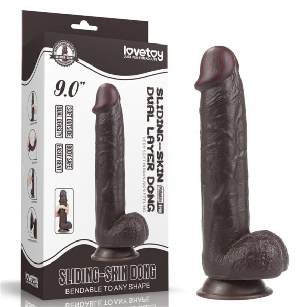 DILDO SLIDING 9 BLACK - IMAGE 17