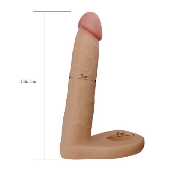 DILDO THE ULTRA SOFT DOUBLE 6.25 FLESH - IMAGE 5